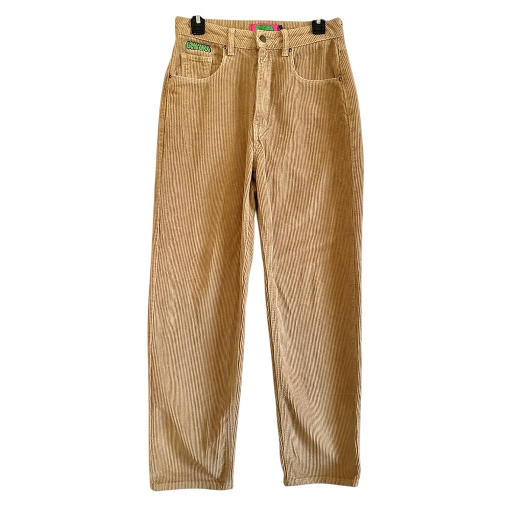 Empyre Womens Pants Y2K Corduroy Baggy Skater Skateboarding Tan Brown Size 4